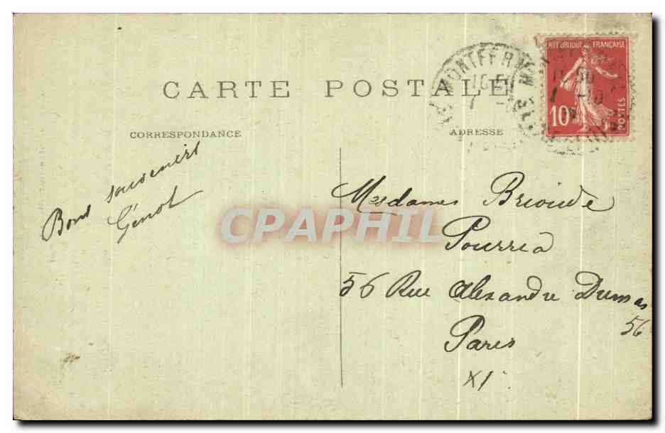 CPA Clichy sous Bois Le Miracle de des Anges — Rückseite