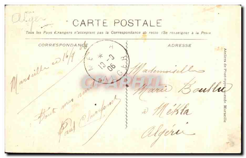 CPA Exposition Porte Bonheur Paris Trefle — Verso