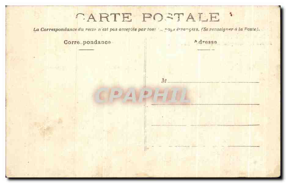 CPA La Conquete de I'air au Camp d'Auvours pres du Mans 10 octobre 1908 — Verso