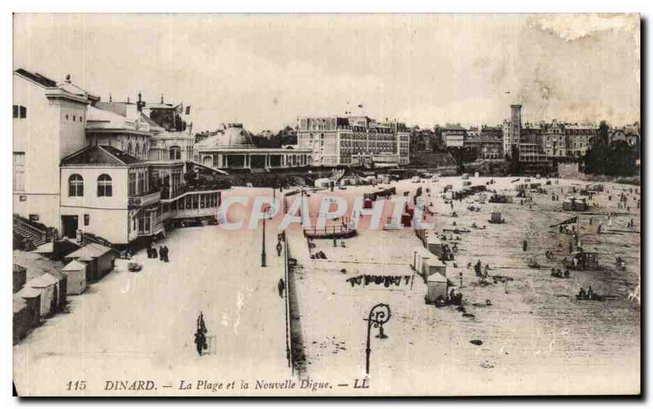 CPA Dinard La Plage et la Nouvelle Digue