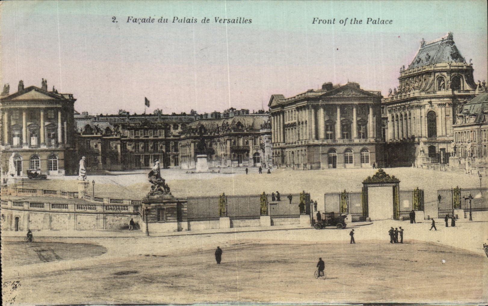 Façade du Palais de Versailles — vue de la cour d'honneur — Imp. EDIA, Versailles