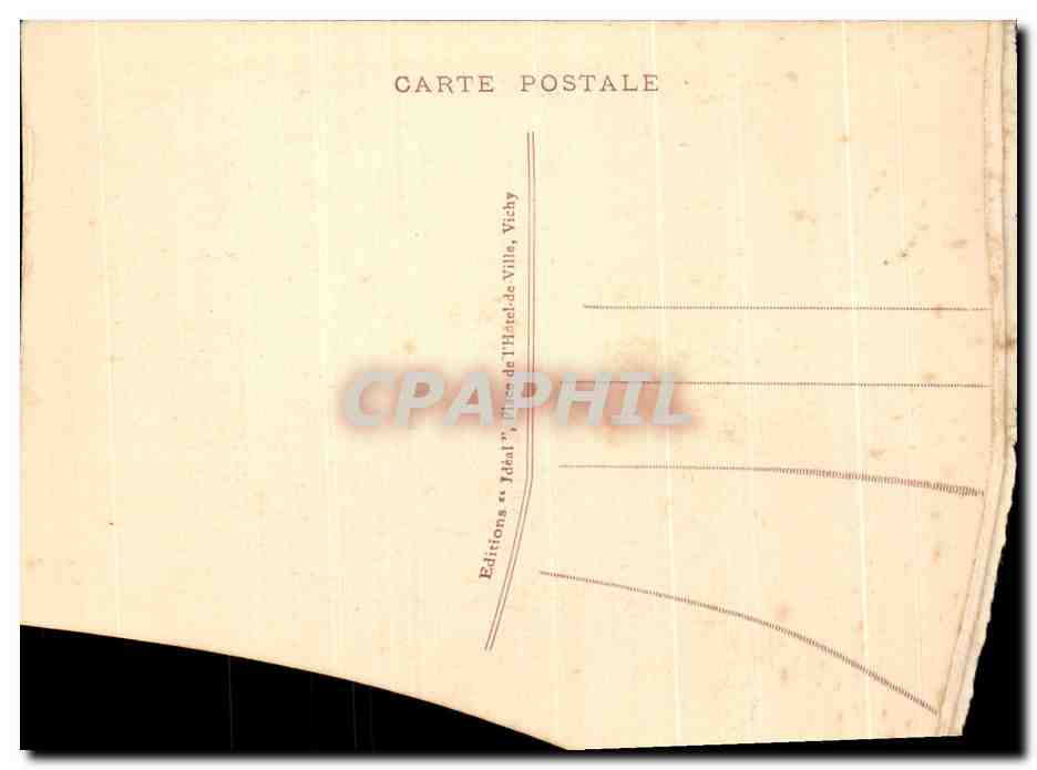 L'Auvergne Pittoresque — La Bourboule — Route du Barrage — n°3058 — Éditeur Idéal — Rückseite