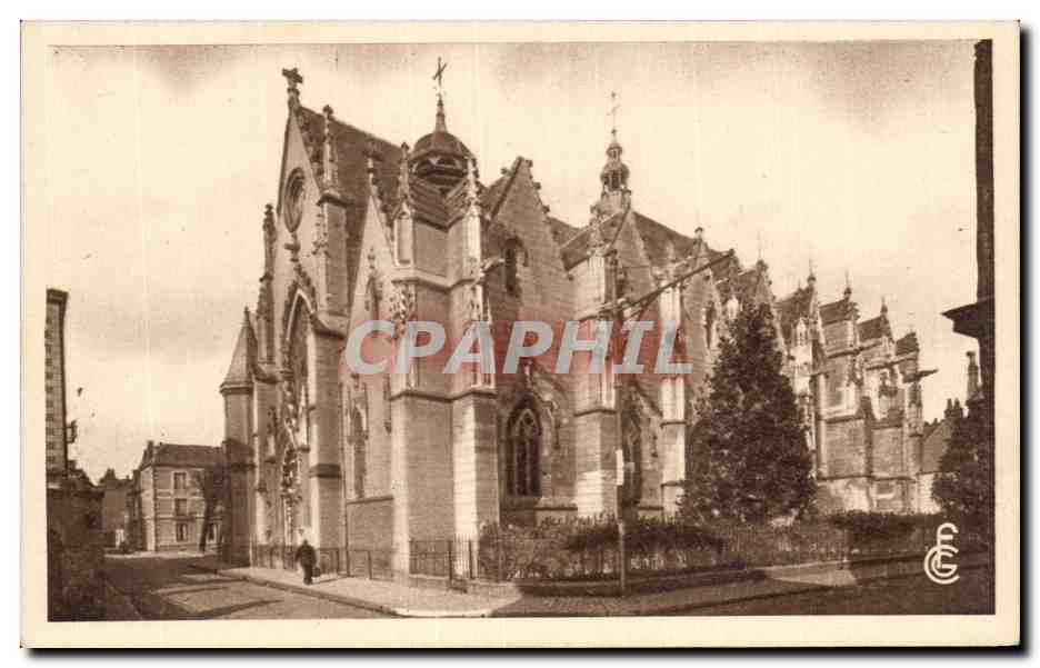 CPA Tours l'eglise la ruche et la rue alleren
