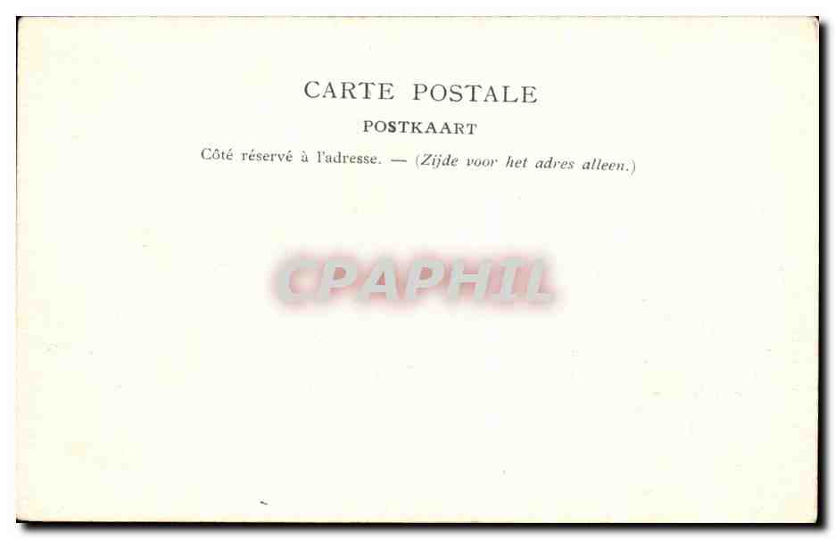 CPA Berchem Sainte Agathe Le Cimetiere — Verso
