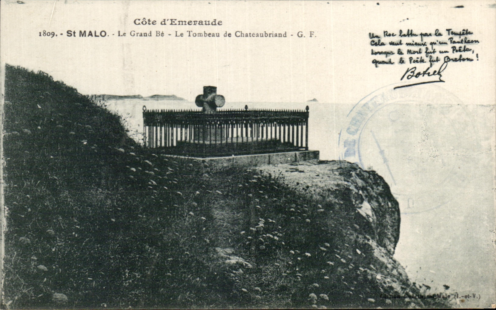 St MALO - Côte d'Emeraude - Le Tombeau de Chateaubriand - G.F.