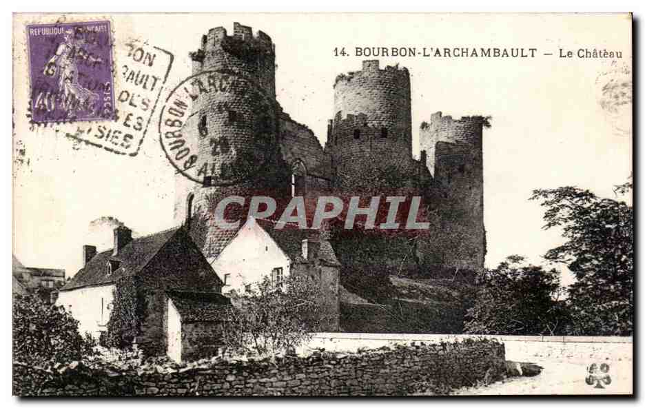 CPA Bourbon l'archambault le chateau