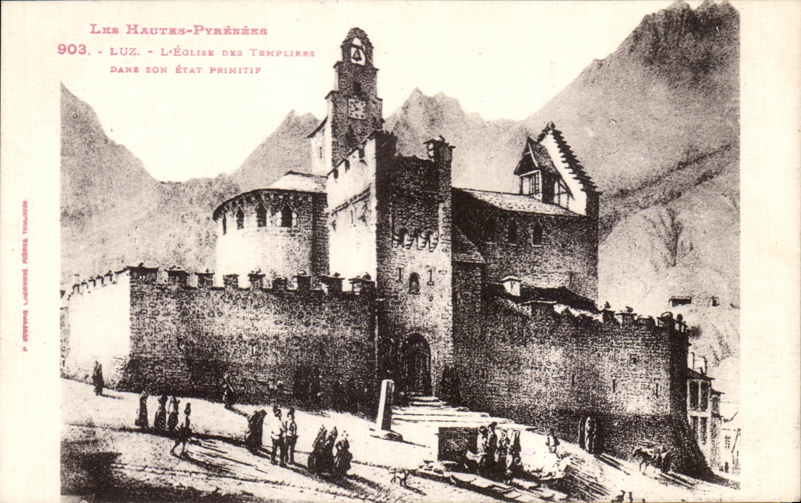 CPA Luz Eglise des templiers dans son etat primitif