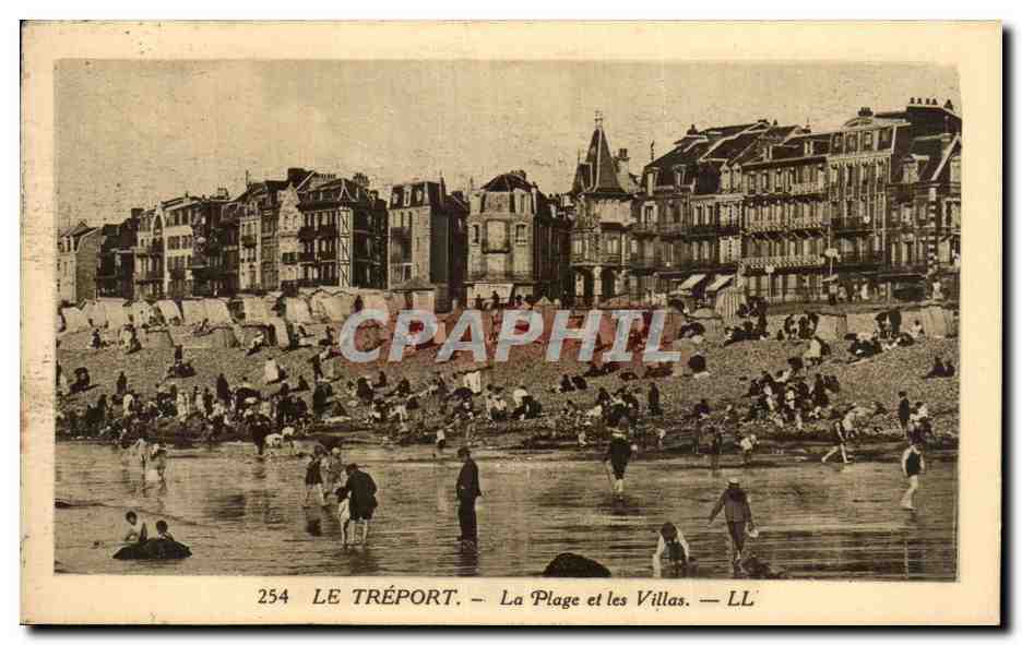 CPA La Treport La Plage et les Villas