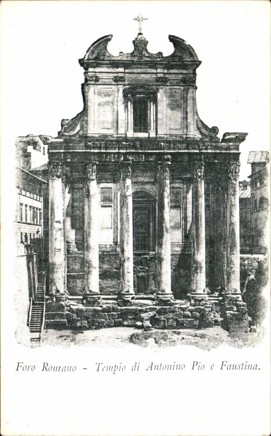 CPA Foro Romano Tempio di Antonino Pio e Faustina