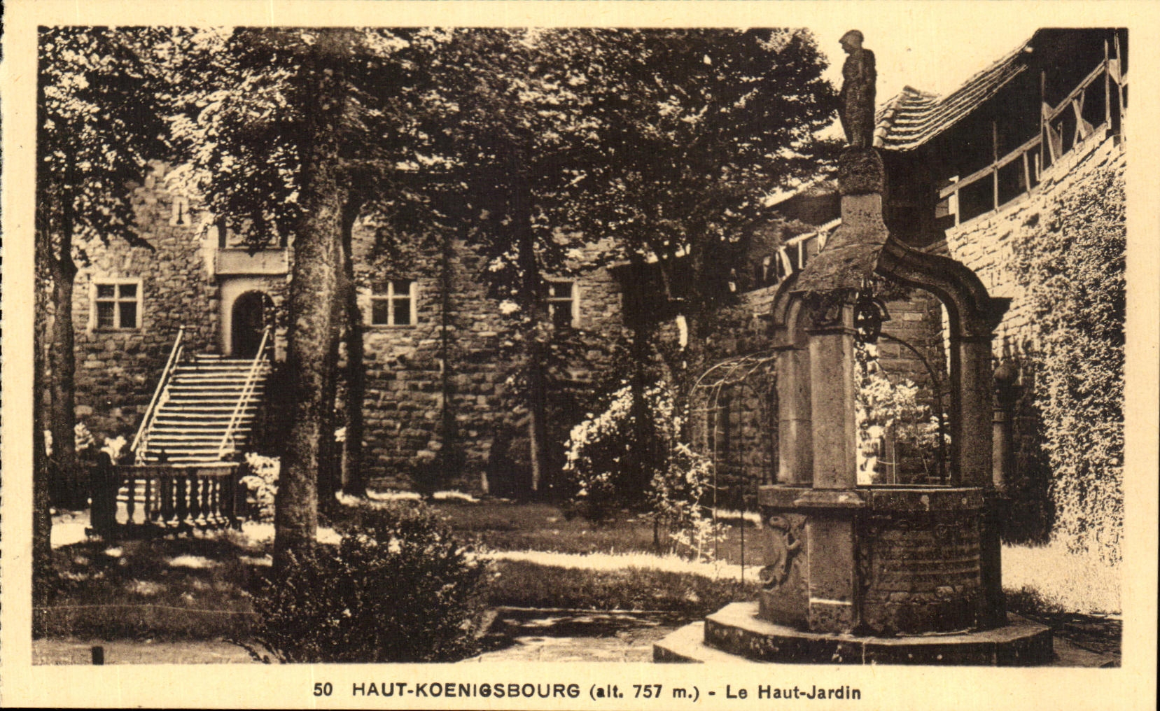 HAUT-KOENIGSBOURG (alt. 757 m.) — Le Haut-Jardin — Édition spéciale du Château