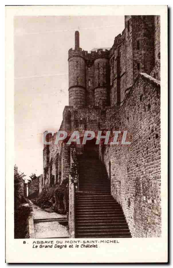 Abbaye du Mont-Saint-Michel — Le Grand Degré et le Châtelet — Édition des Monuments Historiques, Paris
