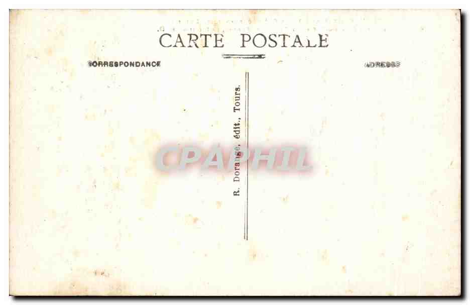 CPA Chenonceaux Le Chateau constrult par Thomas Bohier et Catherine Briconnet sa femme  — Rückseite