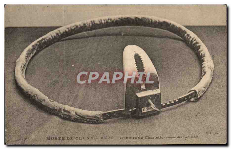 CPA Musee de Cluny Metal Ceinture de Chastete Erotique eroric
