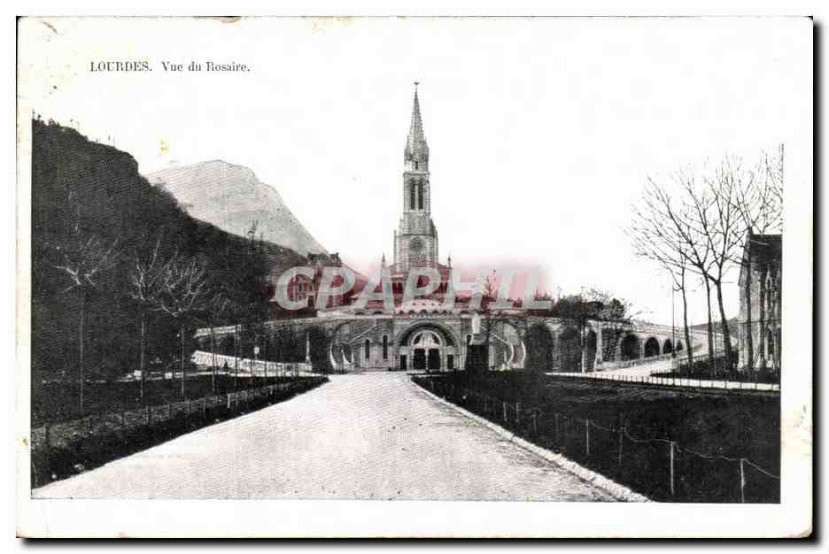 CPA Lourdes Vue du Rosaire