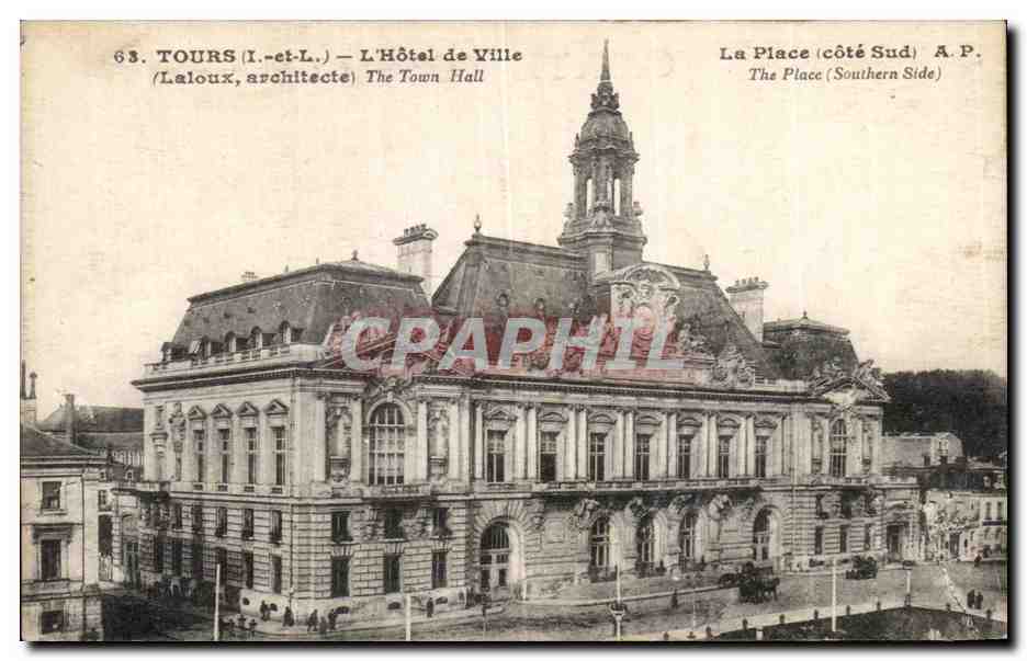 CPA Tours L'Hotel de Ville La Place