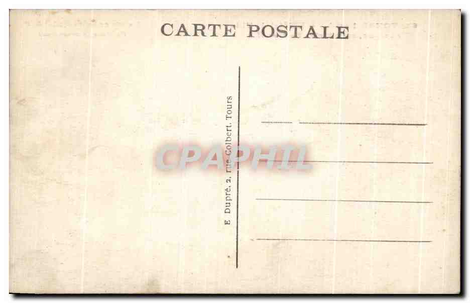 CPA Tours L'Hotel de Ville La Place — Rückseite