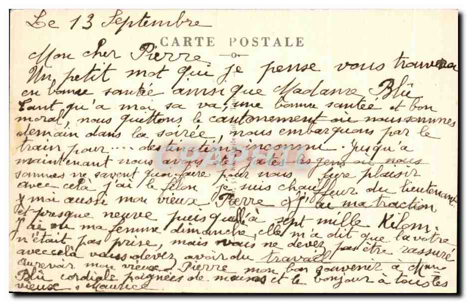 CPA Tours Vue generale Saint Cere Prise du le Cathedrale  — Rückseite