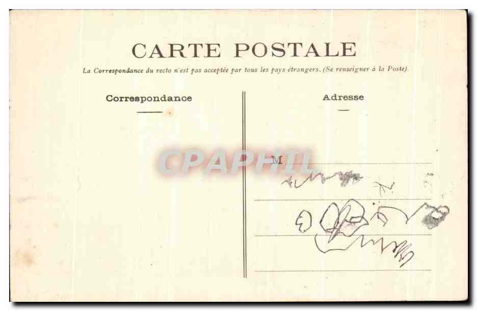 CPA Le Croisic La Grande Cote un Jour de Tempete — Rückseite