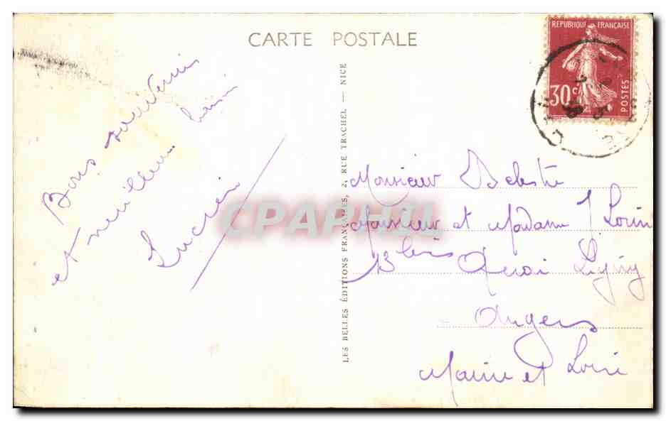 Toulon — Vue sur la Rade et la Ville — Les Belles Éditions Françaises, Nice — Rückseite