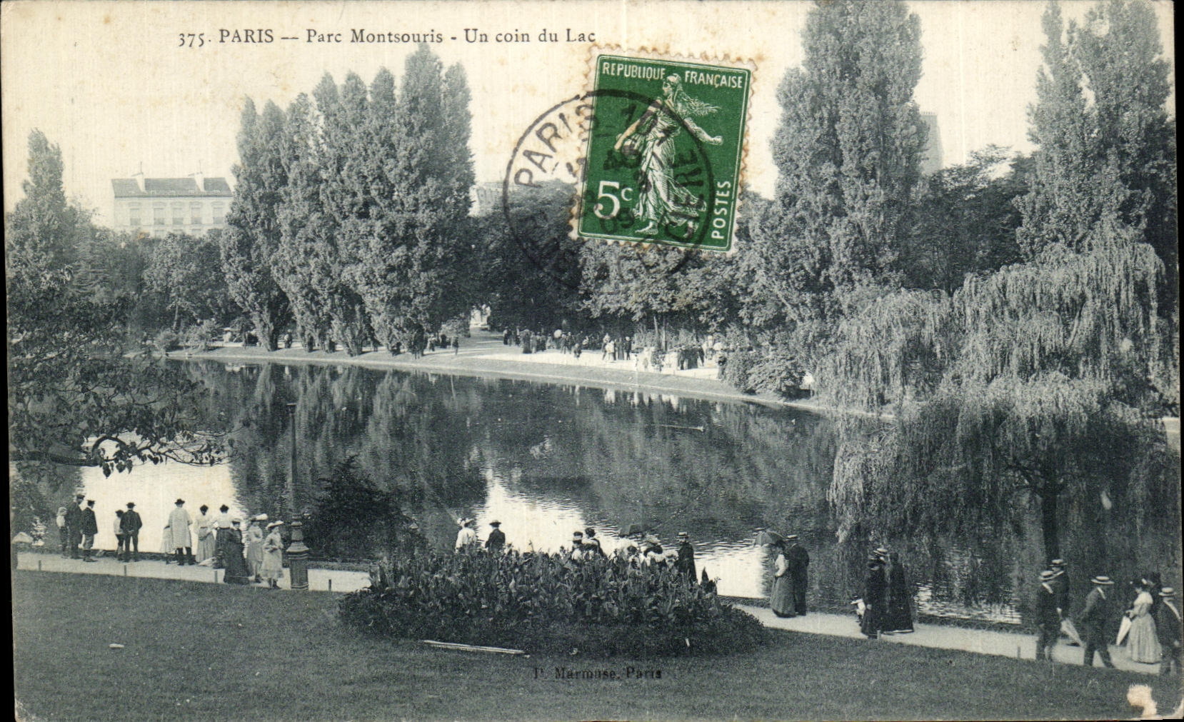 CPA Paris Parc Montsouris Un coin du Lac