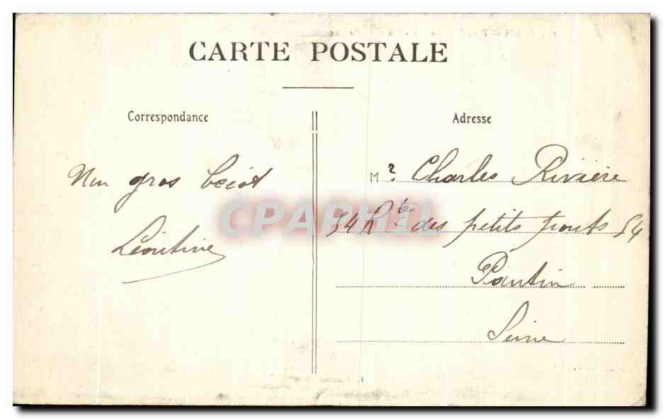 CPA Paris Parc Montsouris Un coin du Lac — Rückseite