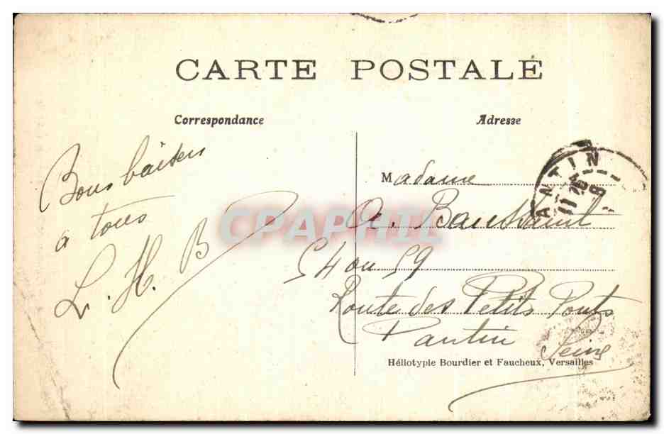 Versailles — Hameau de Trianon — La Tour de Malborough — Verso