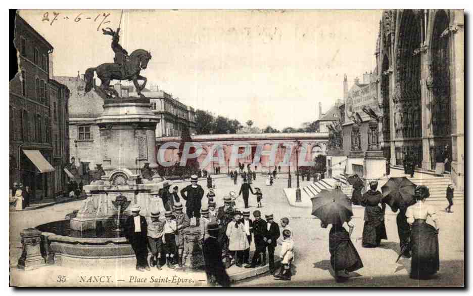 CPA Nancy Place Saint Epvre Enfants