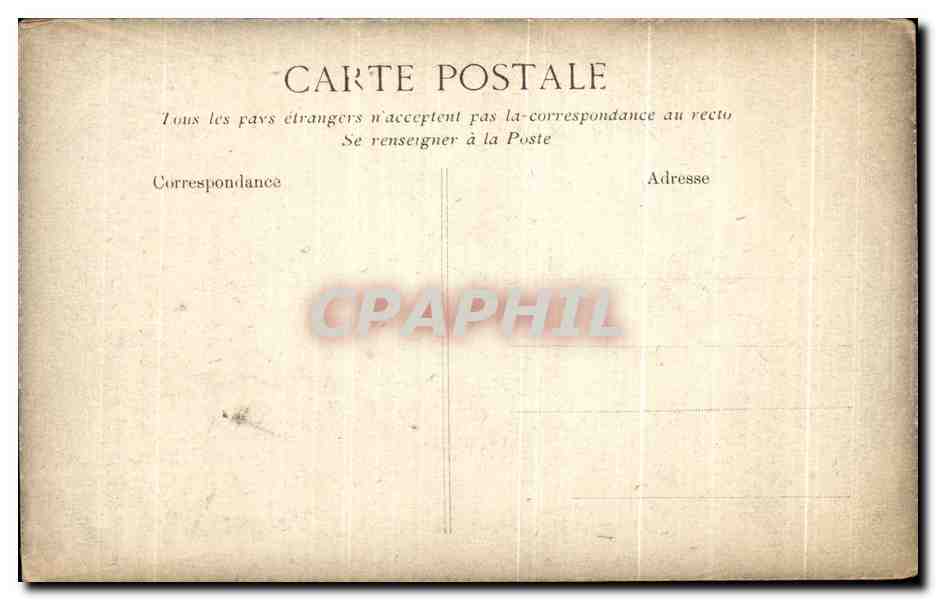 CPA Versailles Le palais Chambre de Louis XIV — Verso
