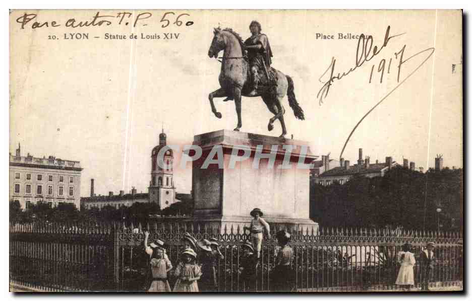 LYON — Statue von Louis XIV — Place Bellecour