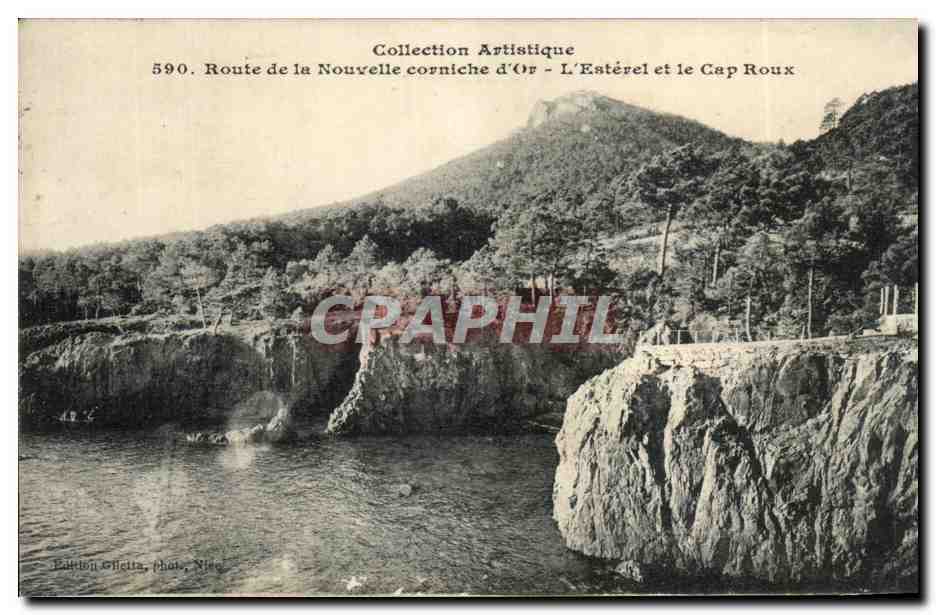 CPA Collection Artistique Route de la Nouvelle Corniche d'or L'Esterel et le Roux