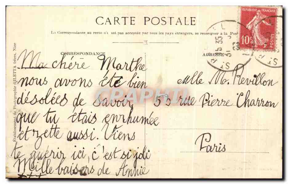 CPA Collection Artistique Route de la Nouvelle Corniche d'or L'Esterel et le Roux — Rückseite