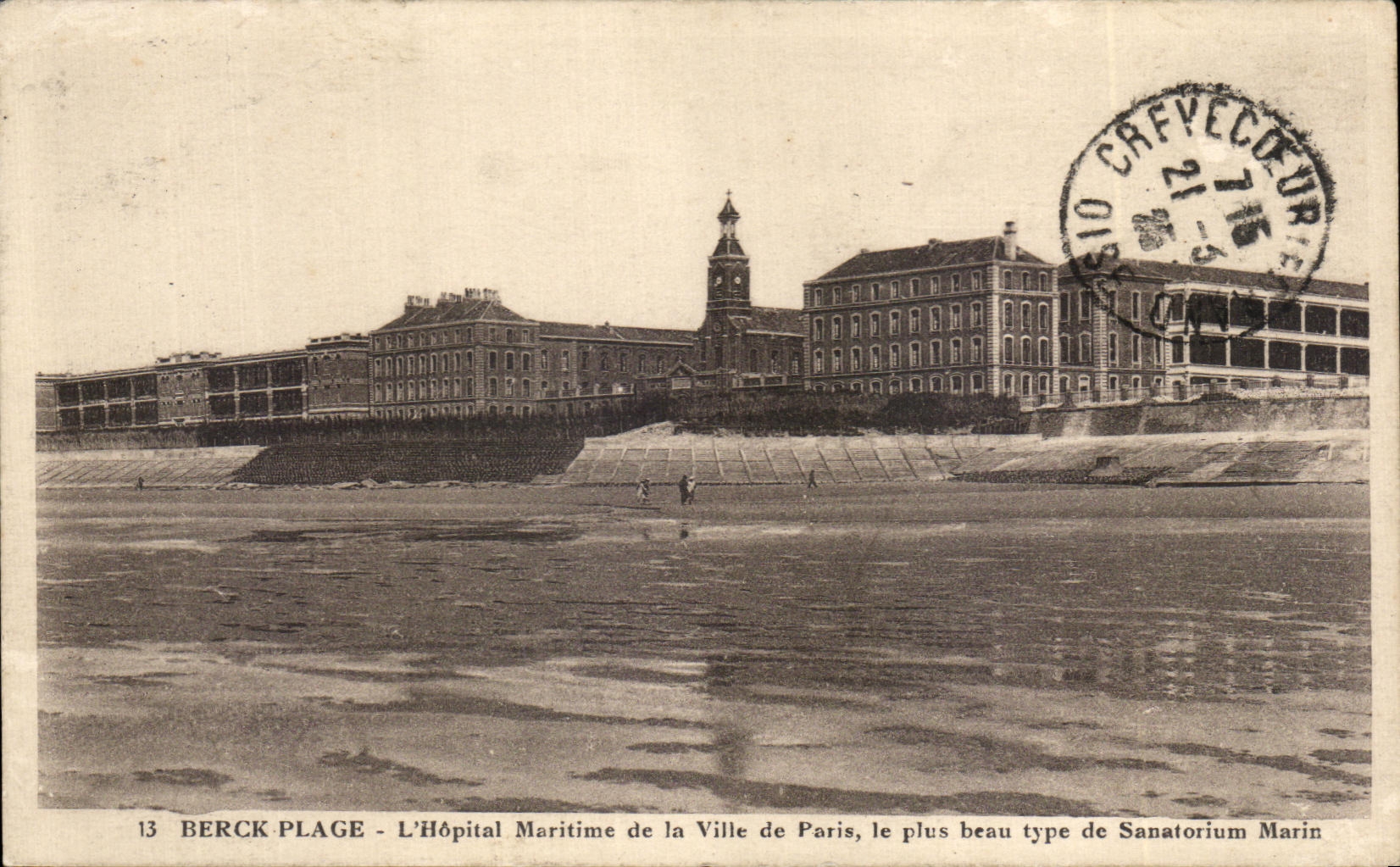 CPA Berck Plage l'Hopital de la Ville de plus beau type de sanatorium marin 