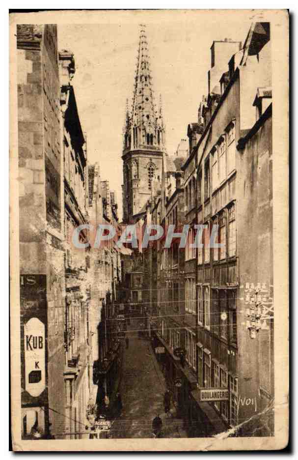 Saint-Malo — La Grande-Rue et la Cathédrale — Les Editions d'Art 'VYON', Paris
