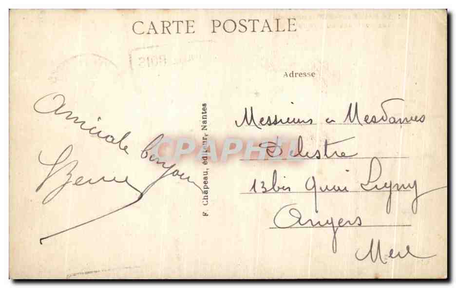 CPA La Baule sur mer Les Avancees du Casino — Verso
