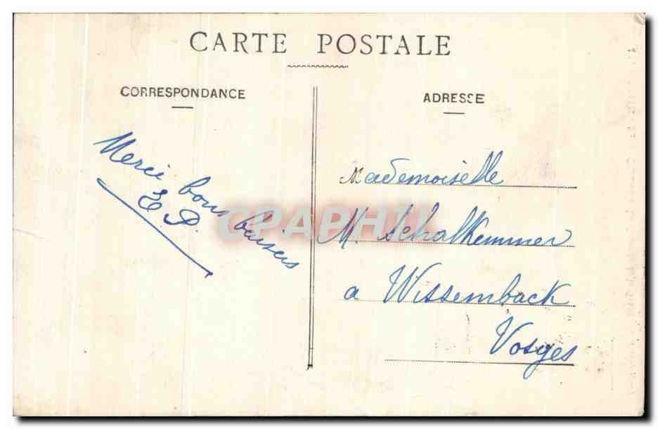 CPA Paris Buttes Chaumont La Cascade de La Grotte — Verso