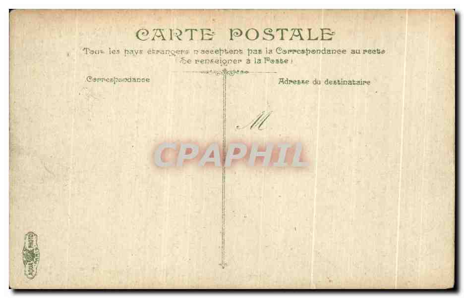 CPA St Aubin Le Digue et la pierre a Poisson — Rückseite