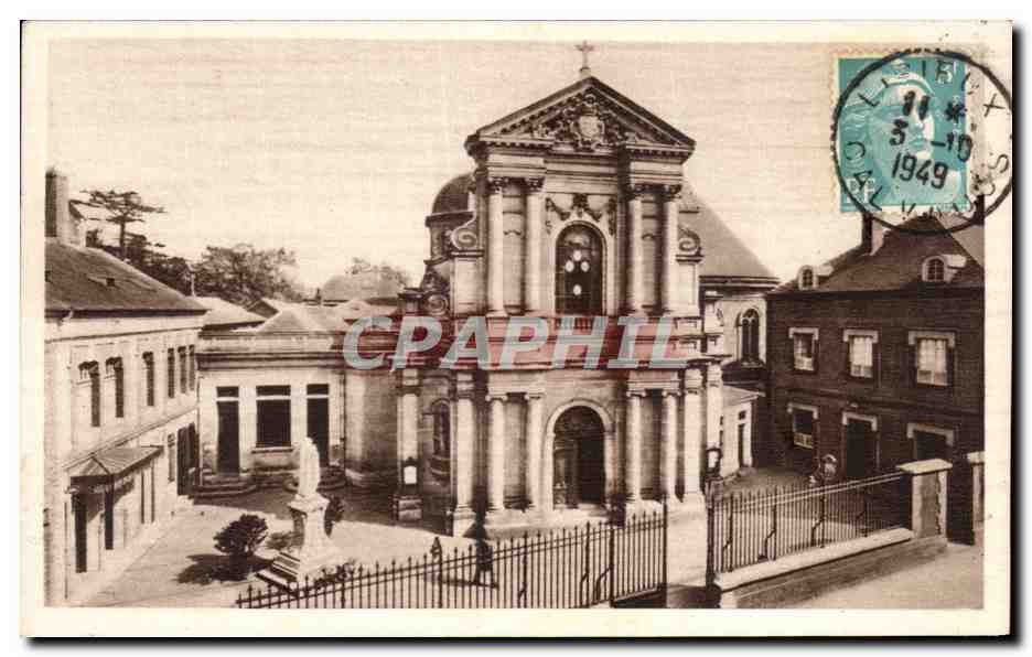 CPA La Chapelle des Carmelites de Lisieux La facade Chapel of the Carmelites of Lisieux