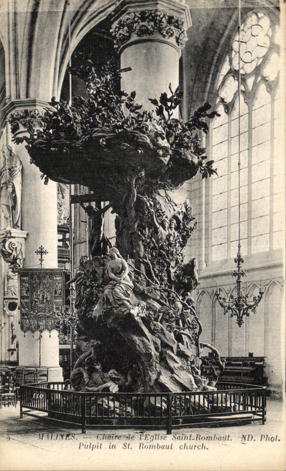 CPA Malines Chaire de I'Eglise Saint Rombaut Pulpit in St Rombaut church