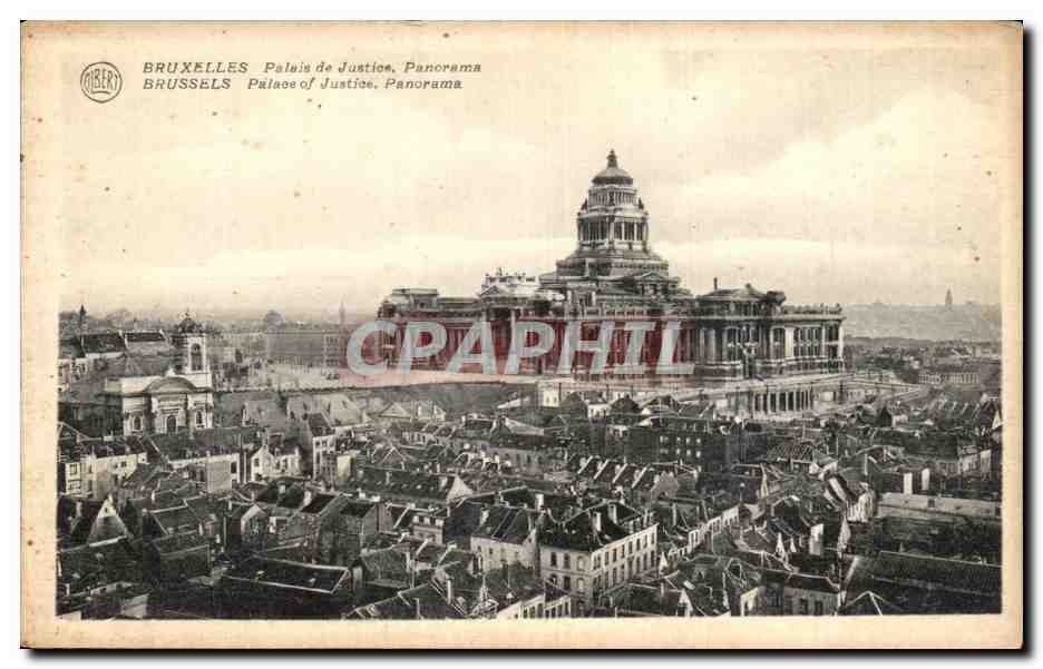 CPA Bruxelles palais de Justice Panorama Brussels Palace of Justice panorama