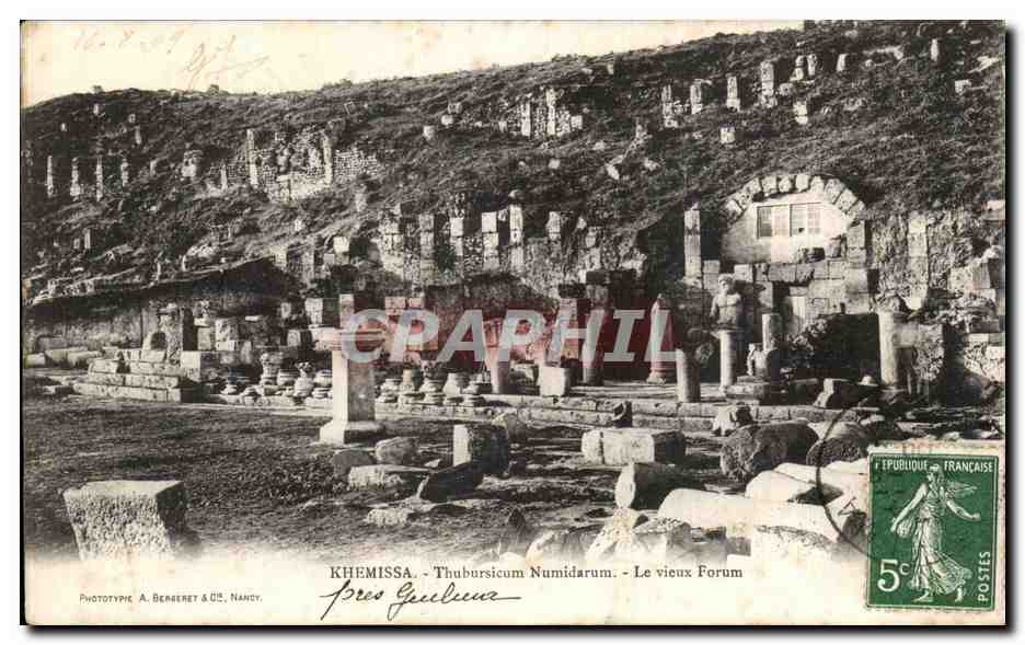 CPA Khemissa Thubursicum Numidarum Le Vieux Forum