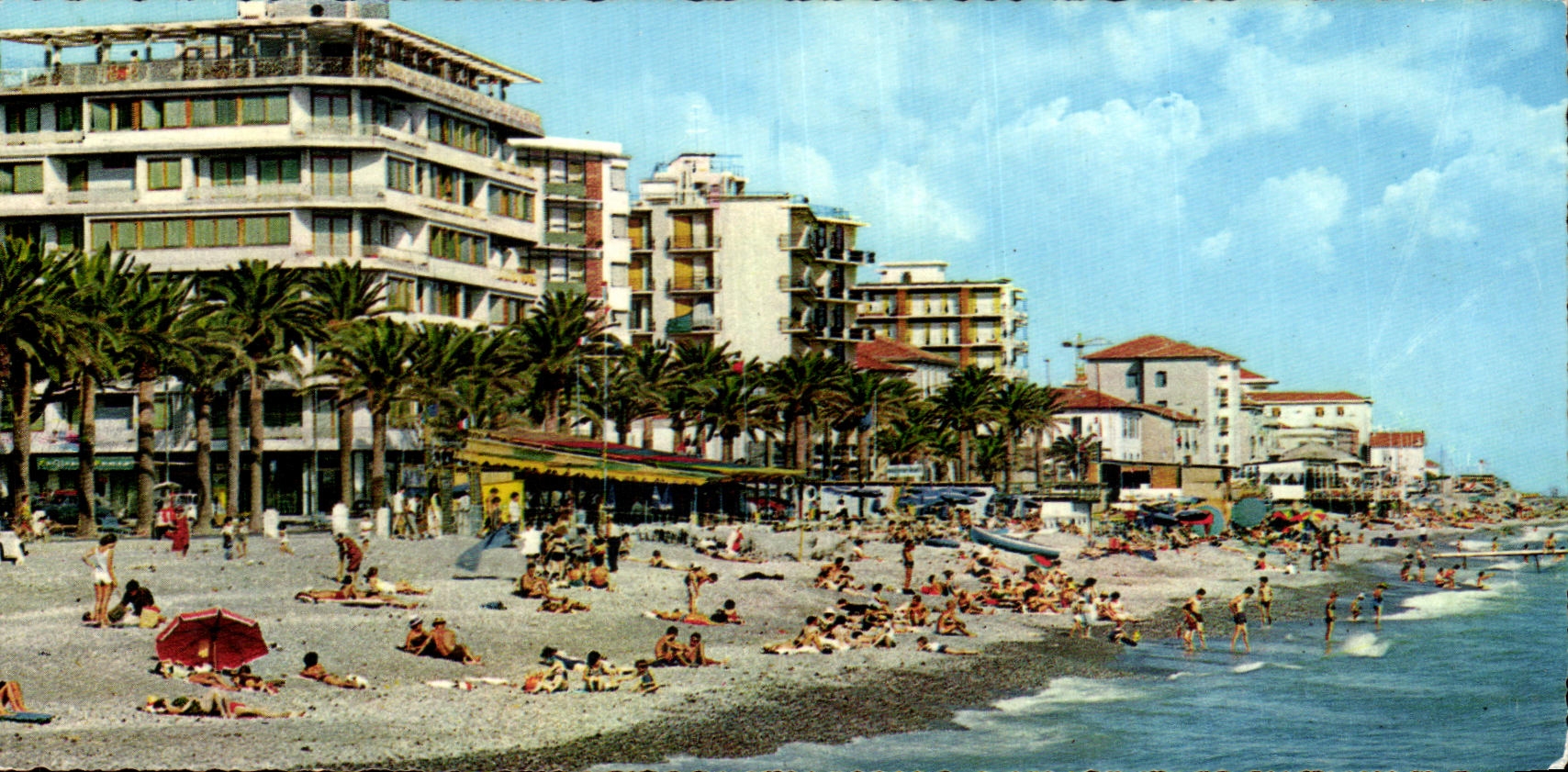 CPA Riviera dei Fiori Ventimiglia La splaggia La Plage The beach Der Strand 