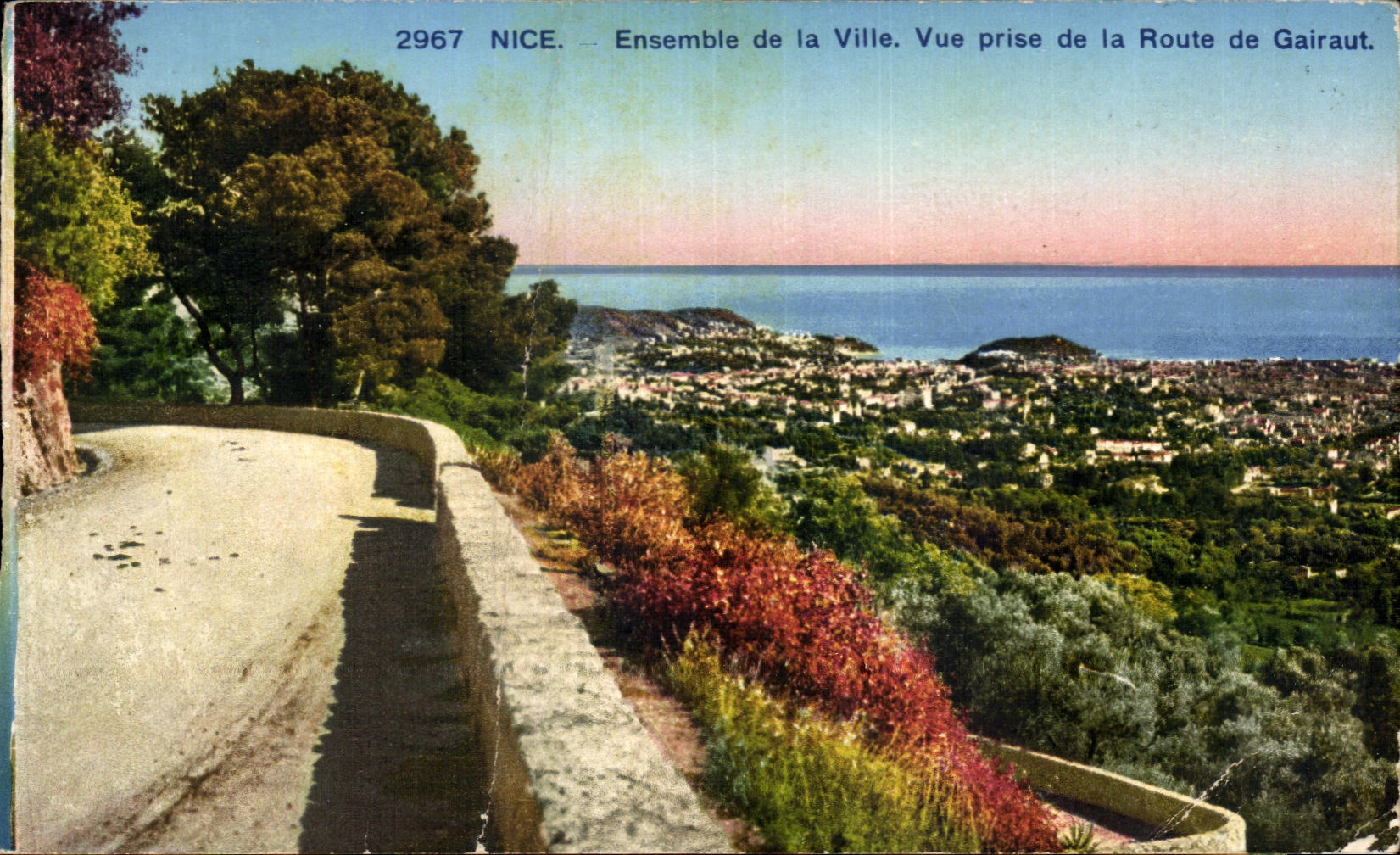 Nice — Ensemble de la Ville. Vue prise de la Route de Gairaut — Photocarimie A.D.I.A. n°2967