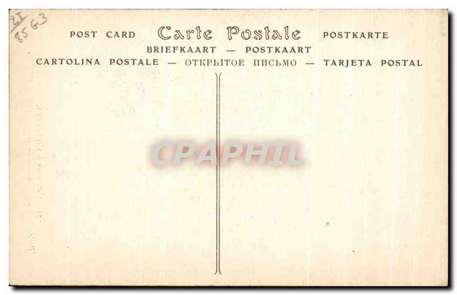 CPA Catbedrale de chartres porte septentrionale — Verso