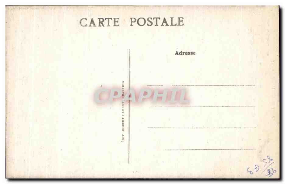 CPA Catbedrale de chartres portall nord  — Verso