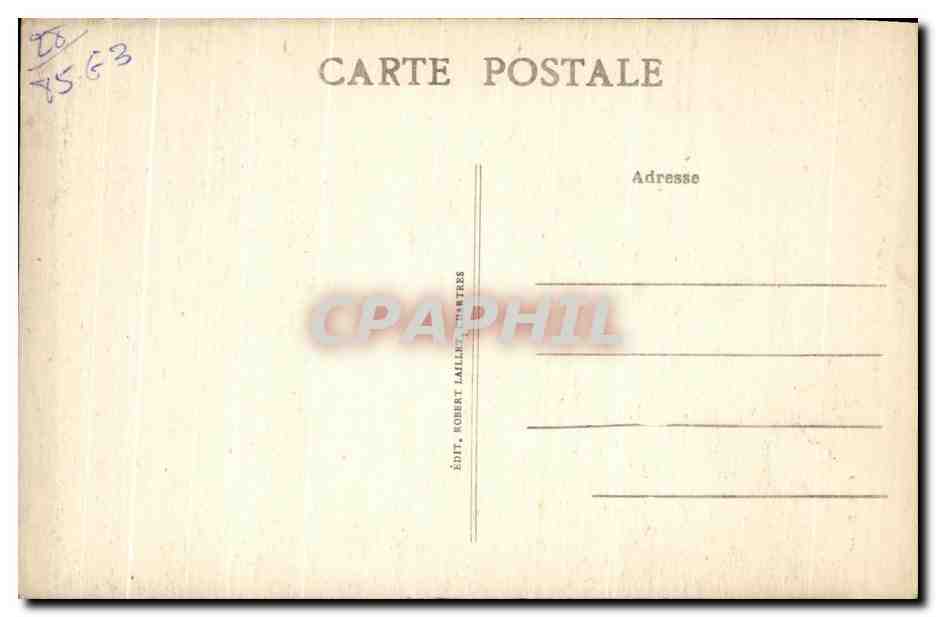 Cathédrale de CHARTRES — Portail Sud — Détail du Jugement Dernier — Éditeur R. Houvet, n° 158 — Verso