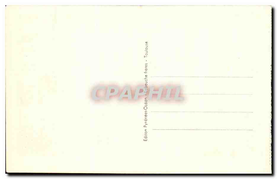 CPA Pyrenees ocean pau vue generale du chateau henri IV — Verso