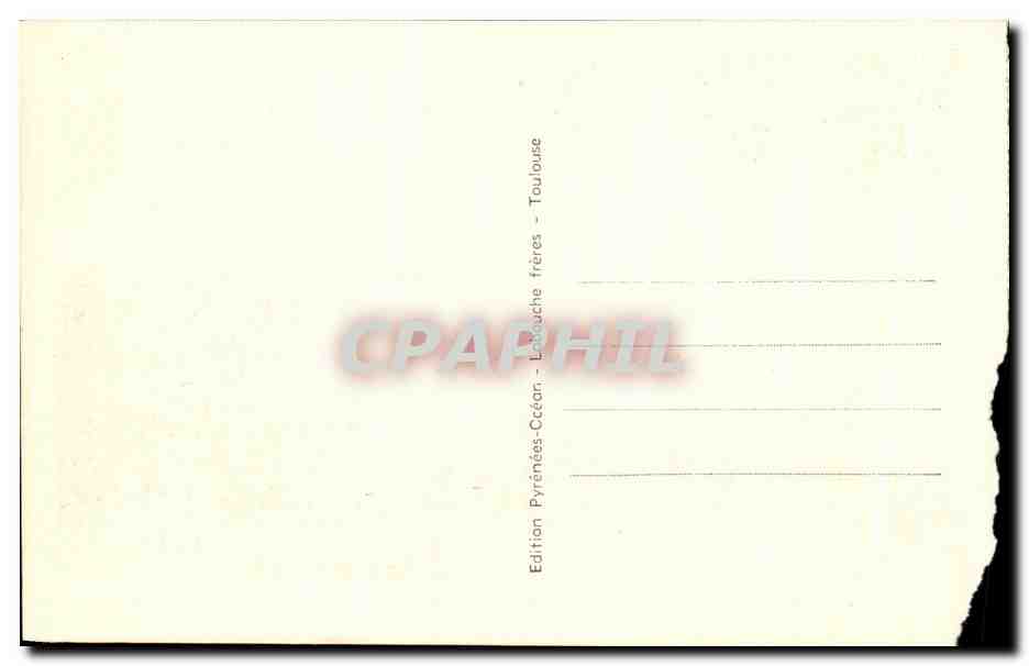 CPA Pyrenees ocean pau l'eglise st martin boulevard des pyrenees et le grand hotel gassion — Verso
