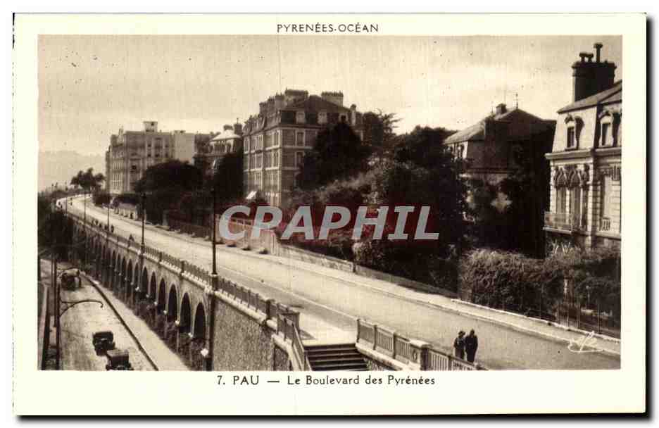 Pau — Le Boulevard des Pyrénées — Édition Pyrénées-Océan
