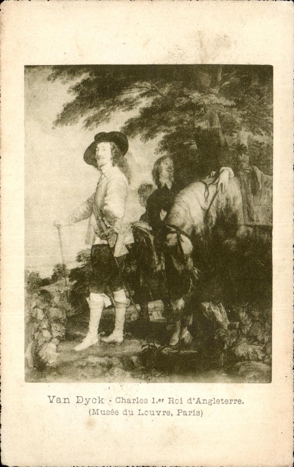 CPA Van dyck charles ler Roi d'angleterre musee du louvre paris