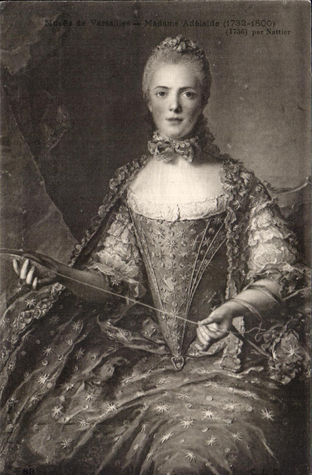 CPA Musee de versailles Madame adelaide par Nattier 